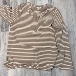 Striped bell Sleeve Top